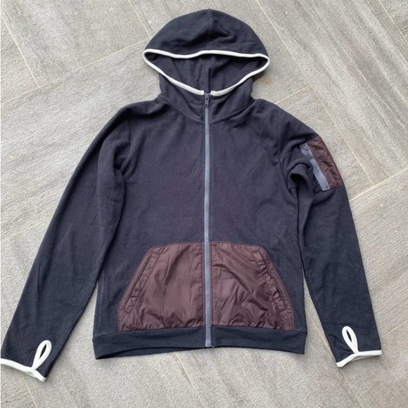 Other - Uniqlo x Undercover Black Fleece Jacket with Hood Unigender Sz L